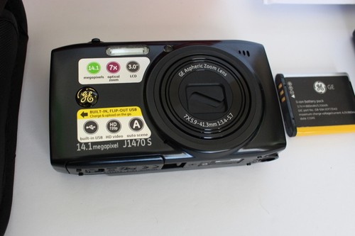 ๐ NEW Open Box GE General Electric J1470S 14.1MP Compact Digital Camera - Black - Picture 2 of 18