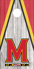 Cornhole Board Wraps Decals Vinyl Stickers Set of 2 - Maryland Terrapins