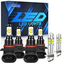 For Toyota Supra 1994-1998 6000k Led Headlights Bulbs Fog Lights Bulbs Combo