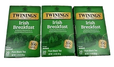 (3) Twinings Of London Irish Breakfast Tea 60 bags total exp 07/2026