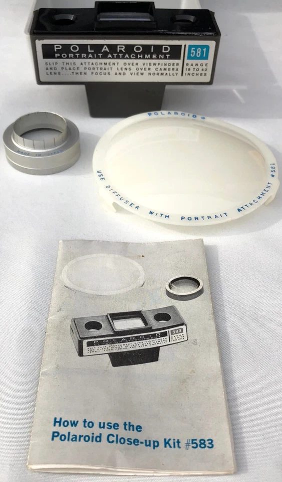 EXC+++ POLAROID 581 PORTRAIT KIT, VERY CLEAN, IN CASE, COMPLETE - Image 4 of 4