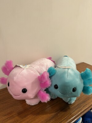 Build A Bear Workshop Axolotl Set of 2 Mint Pink New Online Exclusive 18'' Pair