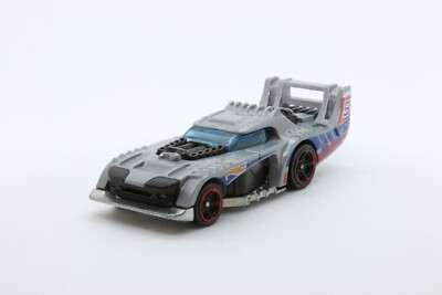 #5 Hot Wheels Two Timer 2014 New Models Silver Wing Muscle Retro Race Car