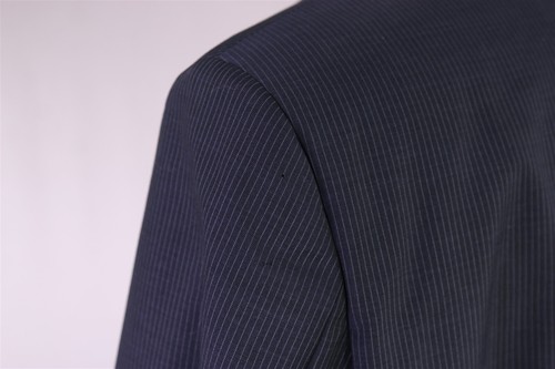 Hugo Boss Recent Paolini/Movio Navy Blue Thin Striped 2-Btn Wool Suit 42L - Picture 8 of 12