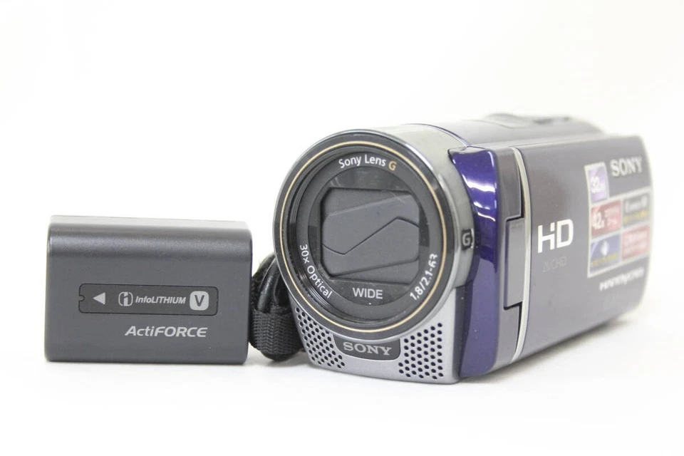 Sony HDR-CX180 Handycam HD Video Camera Camcorder Blue 30x Optical Zoom Tested - Image 2 of 4