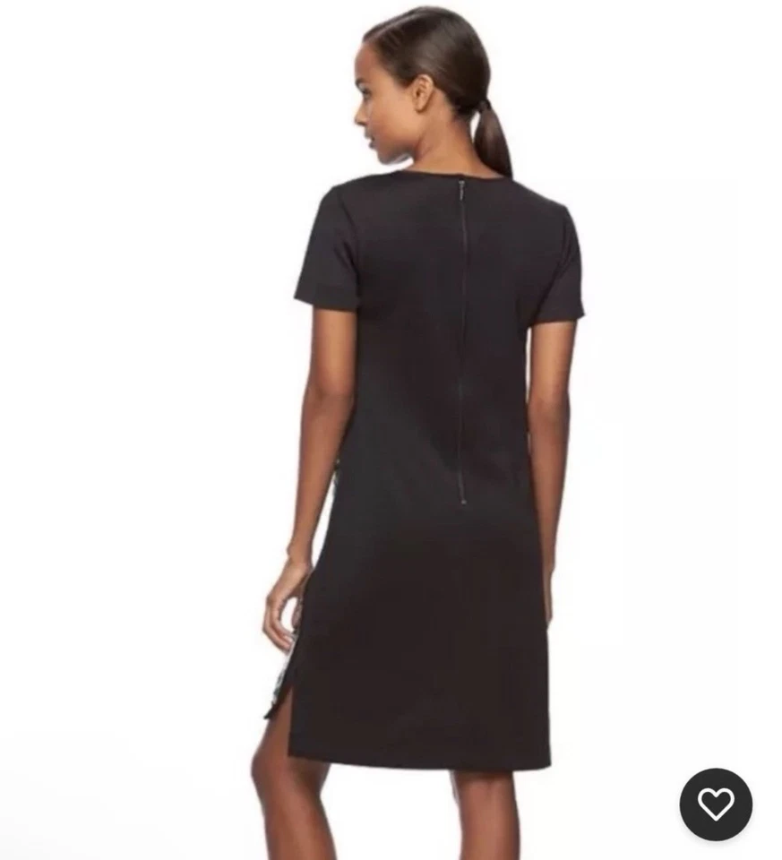 Vestido vaina Reed Krakoff blanco y negro lentejuelas pequeño para mujer precio de venta sugerido por el fabricante 130 USD Foto 2 de 4