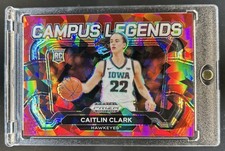 2024 Prizm Draft Picks Collegiate Caitlin Clark Campus Legends RC Red Ice #5