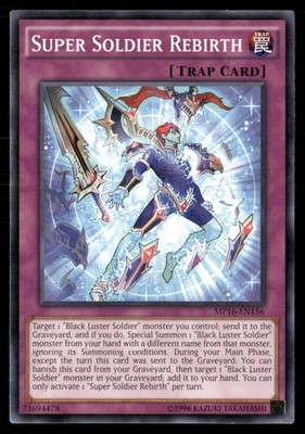 yugioh mp16 card list Super Soldier Rebirth 2016 Mega-Tins Mega Pack MP16-EN156 Yugioh LP