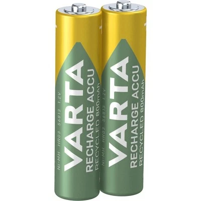 [56813 101 402] VARTA Blister de 2 Piles NiMH "RECHARGE ACCU Recycled" Micro ... - Photo 1/4