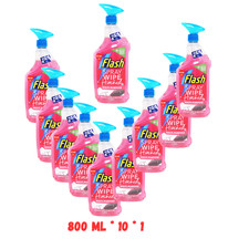 Flash Spray & Wipe Wild Berry 800ml Pack of 10 Multi-Purpose Cleaner Bottles