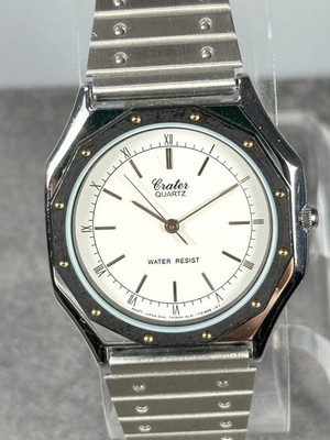 Chariot Quartz 4L31-T21968 Vintage Roman Dial Stainless Steel 34mm