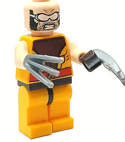 Marvel Super Heroes LEGO&reg; Wolverine X-Men Minifigure 76022 sh119 Missing Mask. 