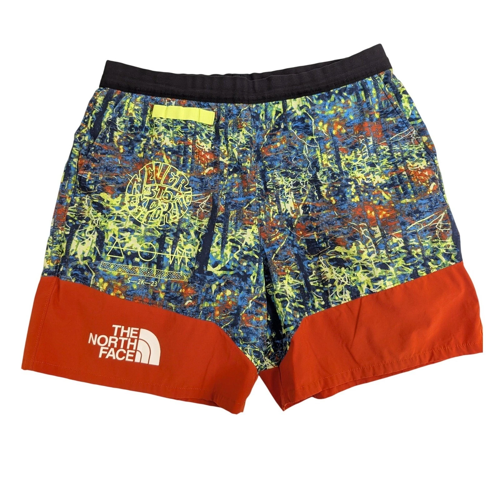 The North Face Mens Summit Series Trail Run Shorts Abstract Running Unlined L