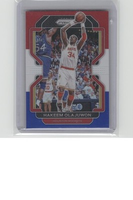 2021-22 Panini Prizm #265 Hakeem Olajuwon Red White and Blue B29R1C90