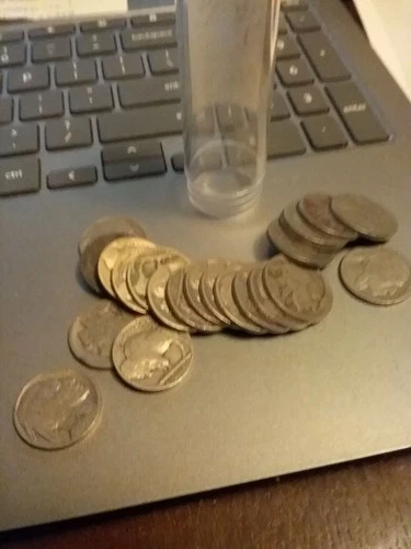 Buffalo Nickel Coin Lot 23 Total  22 no date 1 1937