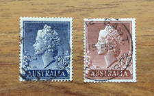 Australia 1957 QE2  Definitives Used Stamps. Free UK Postage