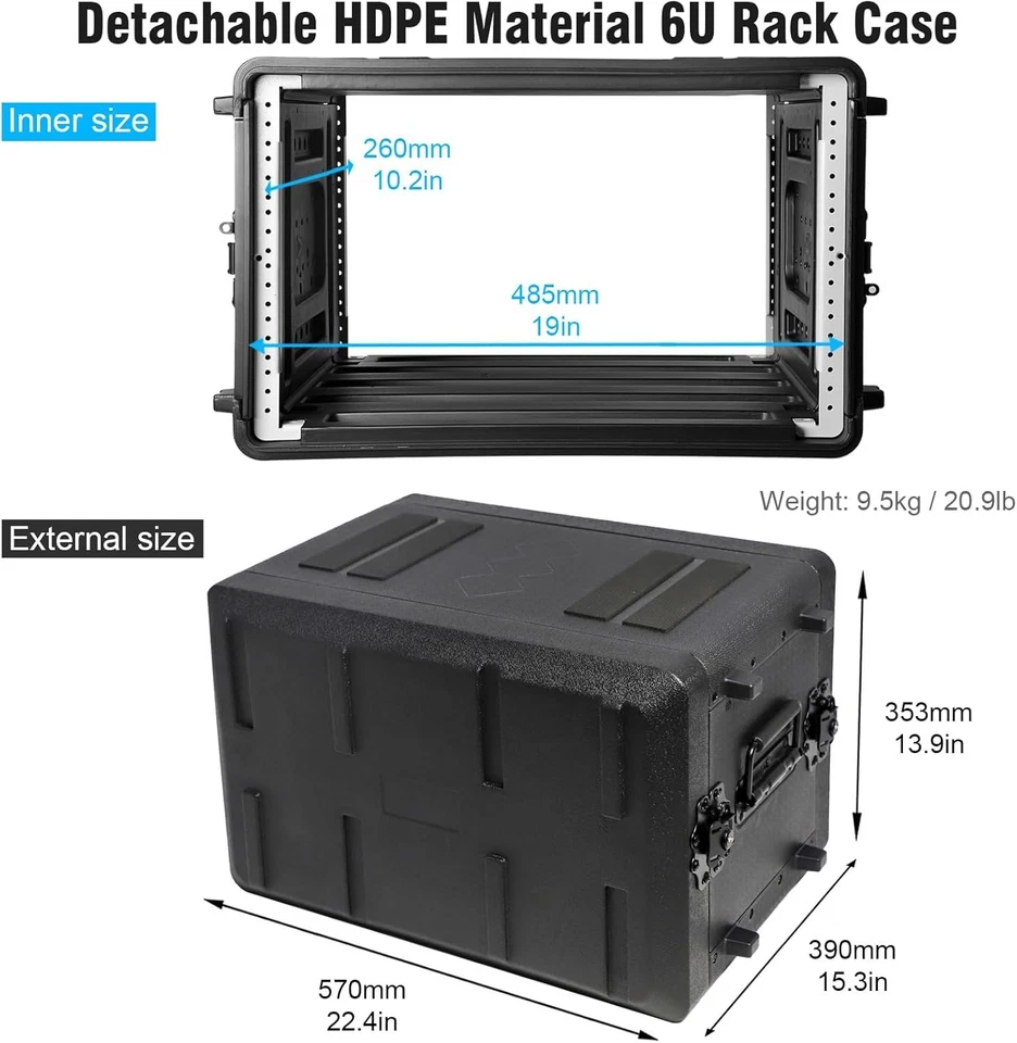 Microphone Storage Rack Case - 6U Watertight Flight Case - Image 4 of 4