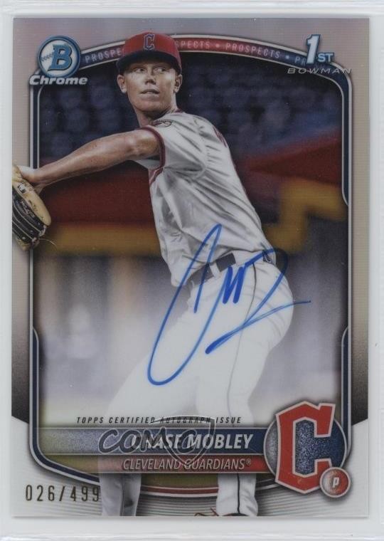 2025 Bowman Chrome Prospect Refractor 26/499 Chase Mobley #CPA-CMY Auto 1n41