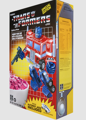 SDCC 2026 Hasbro Transformers Optimis Prime Jazz cereal box set Comic Con