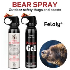 2 Pack Feloiy Bear Spray Repellent Bear Deterrent 11oz