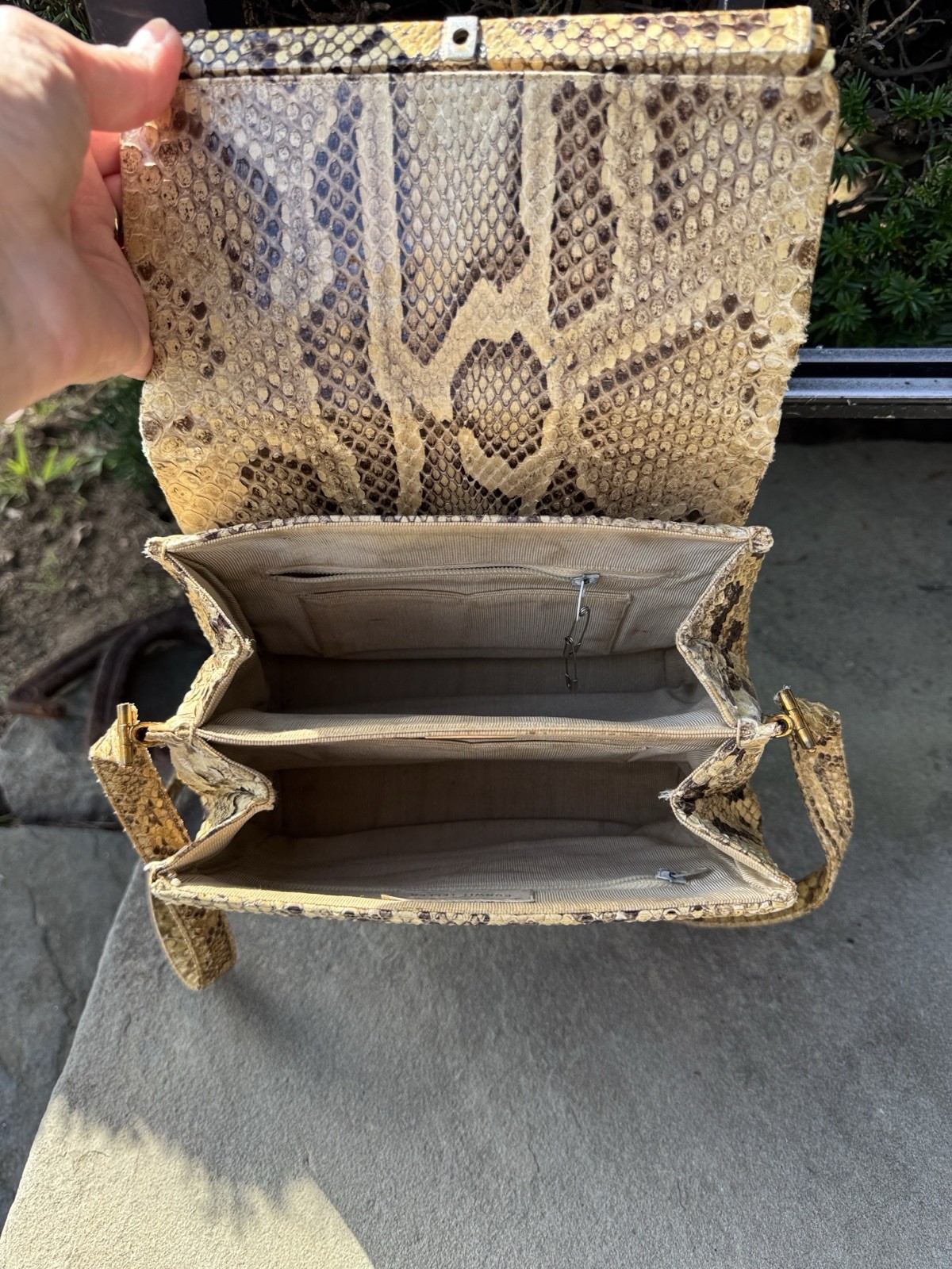 JUDITH LEIBER FOR BONWIT TELLER PYTHON SNAKESKIN … - image 12