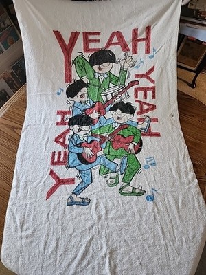 The Beatles original 1960's Knockoff Beach Towel in vg+ condition