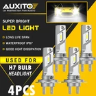 4x H7 LED Headlight Bulb Kit High Low Beam 80000LM Super Bright 6500K White E4EA