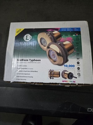 LUMITEC SEABLAZE TYPHOON UNDERWATER LIGHT - BRONZE THRU-HULL - SPECTRUM RGBW - F