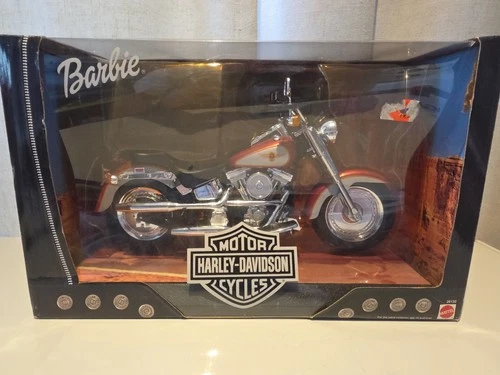 Mattel 26132 Fatboy Harley Davidson Motorcycle for Barbie NIB / Sealed