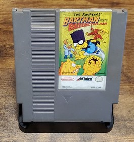 The Simpsons: Bartman Meets Radioactive Man w/Sleeve 🎮 Nintendo NES -Tested