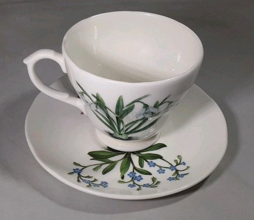 VINTAGE WHITTARD OF CHELSEA EST 1886 BONE CHINA CUP & SAUCER WILD FLOWER DESIGN - Picture 6 of 21