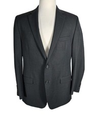 Chaps Mens 44R Dark Gray Poly Rayon Elastine Lt.Weight Sport Coat S8