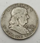 1958 D Franklin Half Dollar