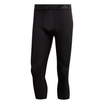 Adidas TechFit Tights Medium AeroReady Training 3/4 Length | Black | Size-TF 34.