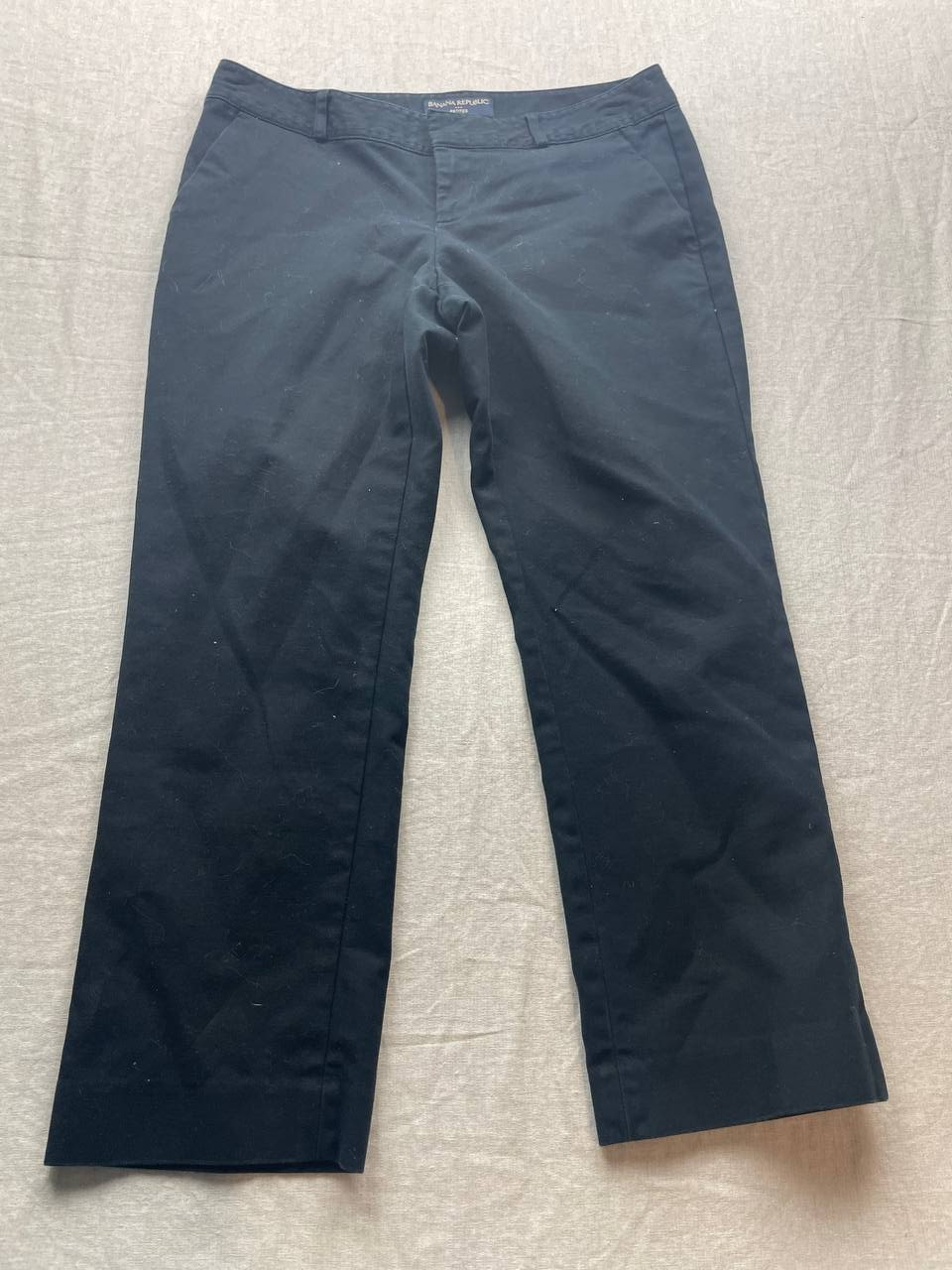 Banana Republic Pants Cropped Capri Cotton Chinos Trousers Navy Blue Size 4P