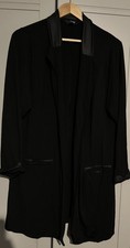 Yours Black  Open Front Jersey Blazer Jacket sz 22- 24   Vgc 