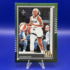 2025 Panini Donruss WNBA Dana Evans Green Shimmer Foil #37 Las Vegas Aces