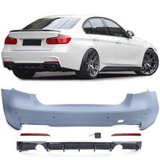 Heck Sport Sto�stange F�r BMW 3er F30 Limousine 2011-2019 + Diffusor Glanz