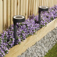 Luxform Solar LED Orange Up and Down Light Lighting Pathway Lights PACK OF 2