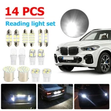 Car Interior Package Map Dome License Plate Mixed LED Kit Light Parts 14PCS