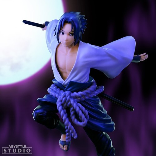 Statua Naruto Shippuden Sasuke Uchiha Super Figure Collection 17cm SCF34 Abysse - Picture 10 of 11