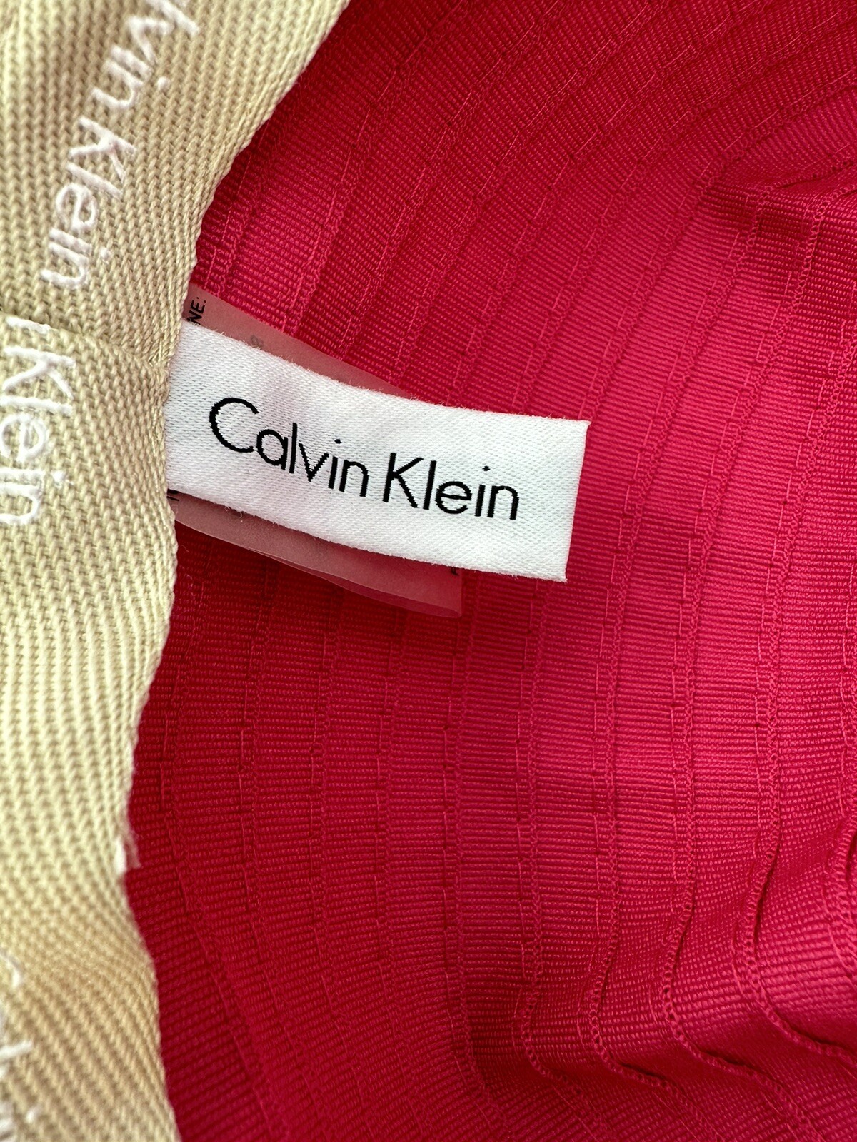 Calvin Klein Circular Patterned Floppy Beach Sun … - image 7