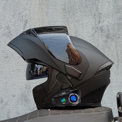 Built-in Camera Bluetooth Motorcycle Helmet Dual Lens Modular Motor Helmet DOT