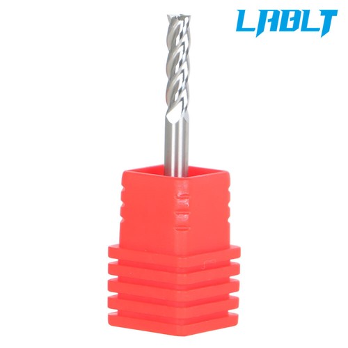 LABLT 10 piezas 1/8" diámetro 4 flautas 1/2" LOC 1-1/2" OAL carburo fresadora de extremo cuadrado - Imagen 4 de 10