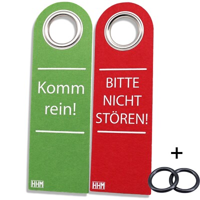 2 Stück HHM komm rein Schild bitte nicht stören Schild