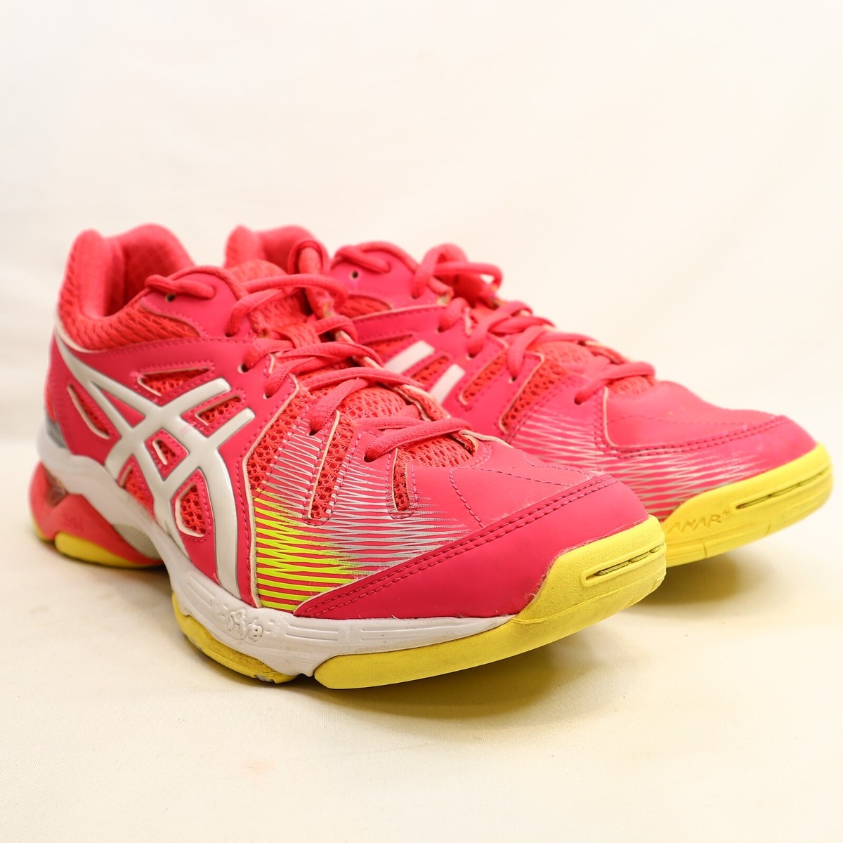 ASICS Women Gel Academy Netball Trainers Shoes US Excellent