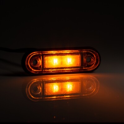 GELBE LED SEITENMARKIERUNGSLAMPE LICHT LKW VAN KELSA BAR