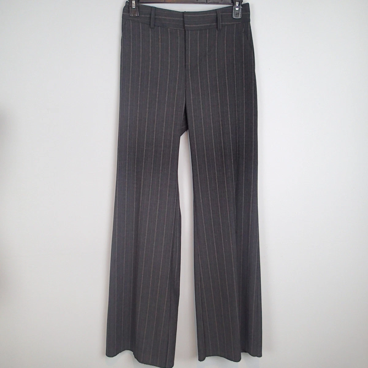Flared Wool Gray Pants for Women for sale | eBay