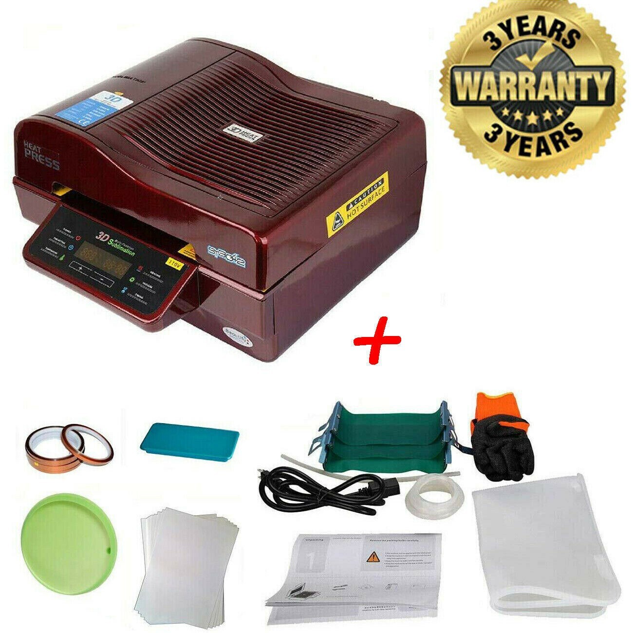 昇華熱プレス機,ST-3042, 3D,真空昇華 【公式通販】
