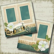 Antiques - Victorian - Premade Scrapbook Pages - EZ Layout 4624